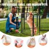 8-Panel Metal Dog Playpen 24 Inch with Door and Storage Bag