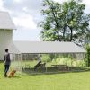 PawHut Large Outdoor Dog Kennel with Waterproof Roof 20x15x8