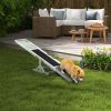 PawHut Dog Agility Seesaw White Wooden Training Equipment