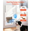 Large Pet Door with Double Magnetic Flaps and Metal Frame