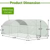 Large Metal Chicken Coop Run with Waterproof Cover