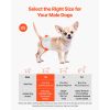 Disposable Male Dog Diapers XS, 96-Count Leak-Proof Belly Bands with Wetness Indicator