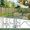 Large Metal Walk-in Chicken Coop with Galvanized Frame and Removable Cover