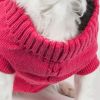 Pet Life Heavy Knitted Cotton Rib-Collar Dog Sweater