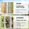 Outdoor Dog Kennel 14.8 ft. Galvanized Steel with UV-Resistant Roof