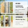Large Outdoor Dog Kennel 19.7ft Silver Galvanized Steel