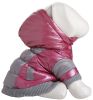 Pet Life Sporty Vintage Ski Jacket with Removable Hood