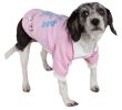 Pet Life Barkcity Varsity Denim Dog Coat with Buckle Design